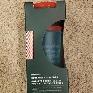 BNIB Starbucks reusable cold cups